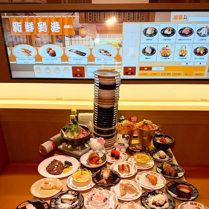 Peralatan Penghantar Sushi Titik Tetap Automatik Peralatan Penghantar Sushi Titik Tetap Automatik
