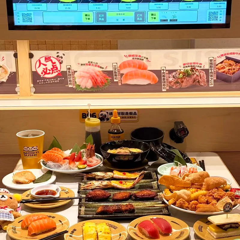 Peralatan Tali Sawat Titik Tetap Sushi Automatik Untuk Restoran Peralatan Tali Sawat Titik Tetap Sushi Automatik Untuk Restoran