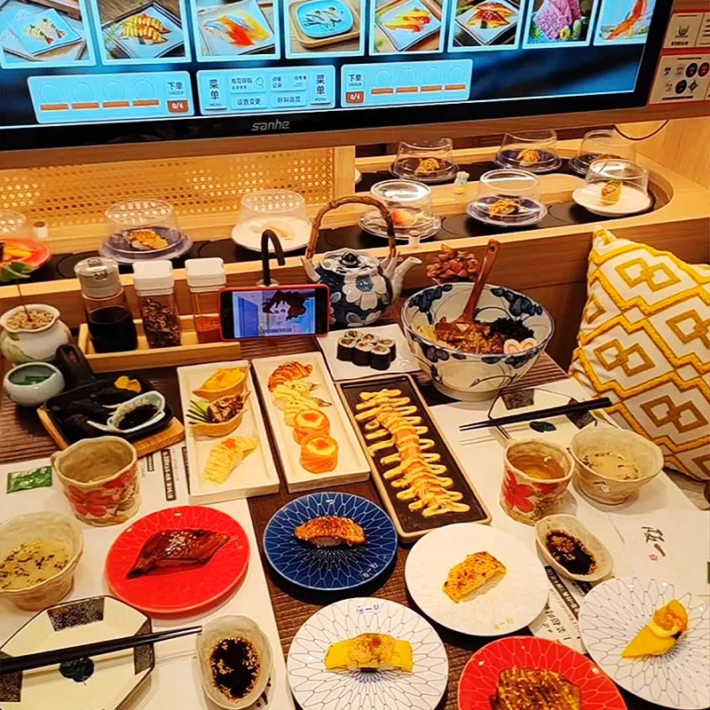 Tali Pinggang Penghantar Sushi Berputar Komersial