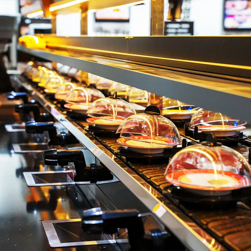 Export Standard Conveyor Equipment untuk Putaran Sushi Export Standard Conveyor Equipment untuk Putaran Sushi