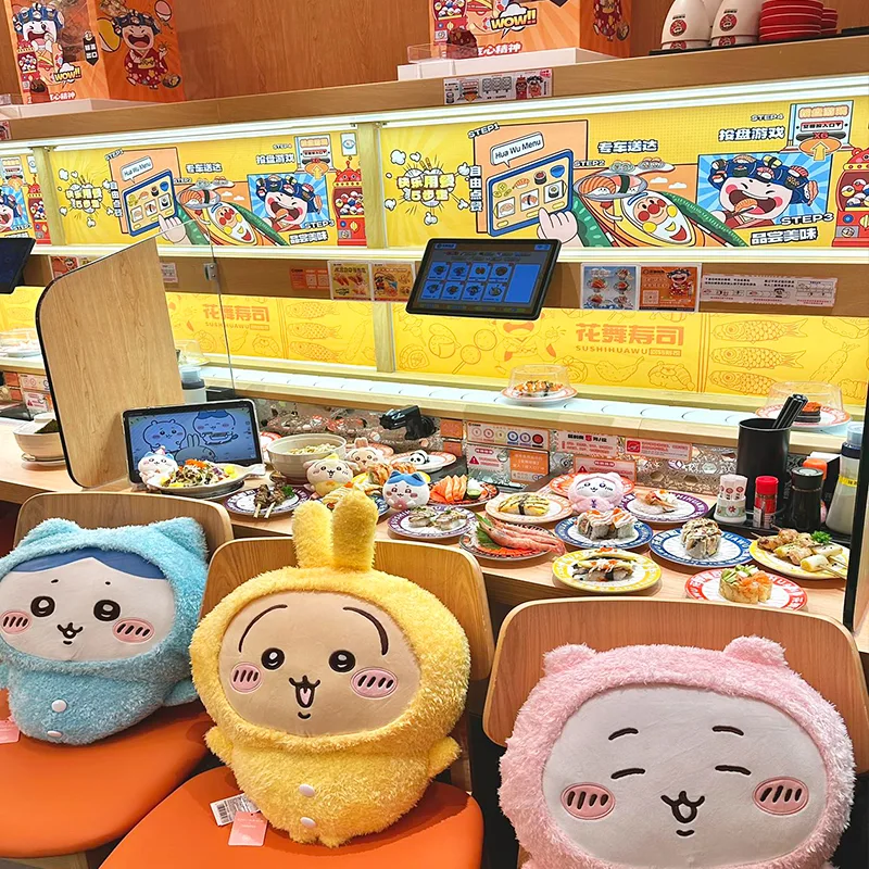 Penghantar Sushi Berputar Dengan Sistem Pemulangan Plat